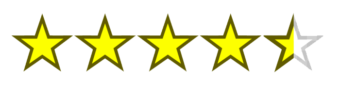 4,5 étoiles